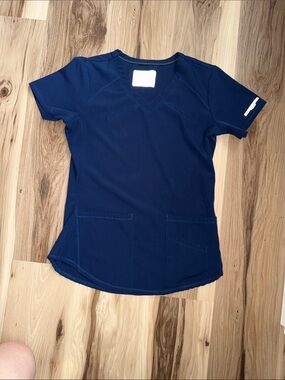 Skechers Navy V-Neck Scrub Top